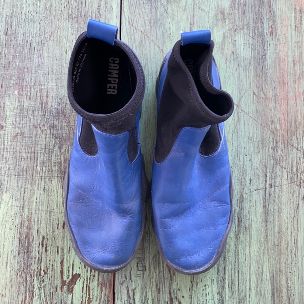 Blue Camper Chelsea Boots